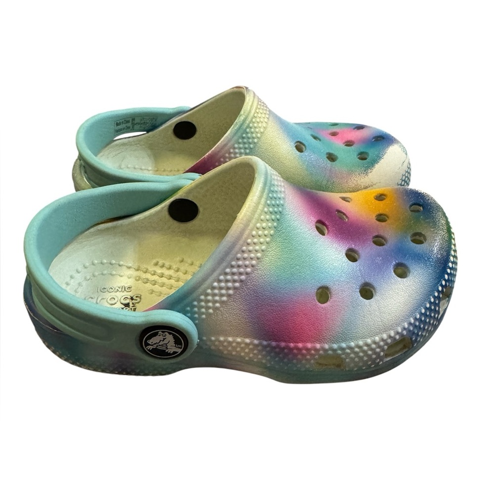 CROCS Kids Water Shoes - Multicolor Fun size 9 - Picture 3 of 7